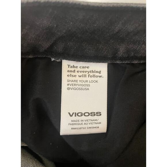 Vigoss Womens Denim Mid Rise Distressed Marley Cut-Off Shorts Size 20W Black - Picture 7 of 7